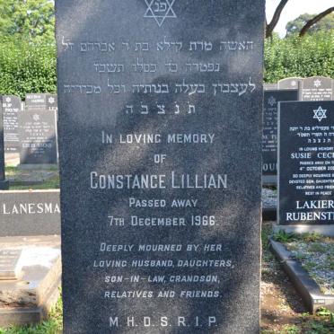 BRITTAN Constance Lillian -1966