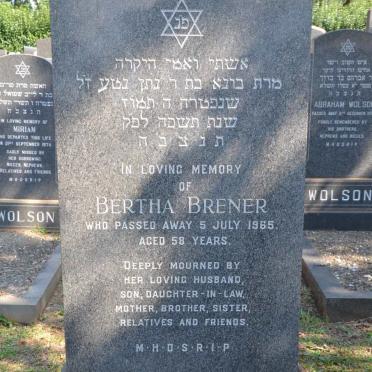 BRENER Bertha -1965