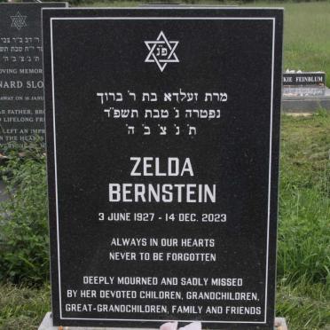 BERNSTEIN Zelda 1927-2023