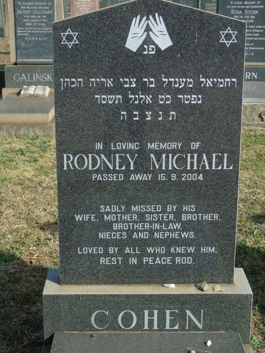 COHEN Rodney Michael -2004