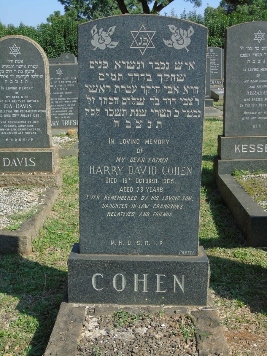 COHEN Harry David -1965