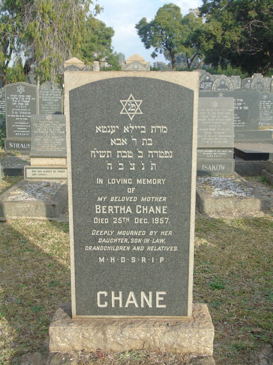 CHANE Bertha -1957