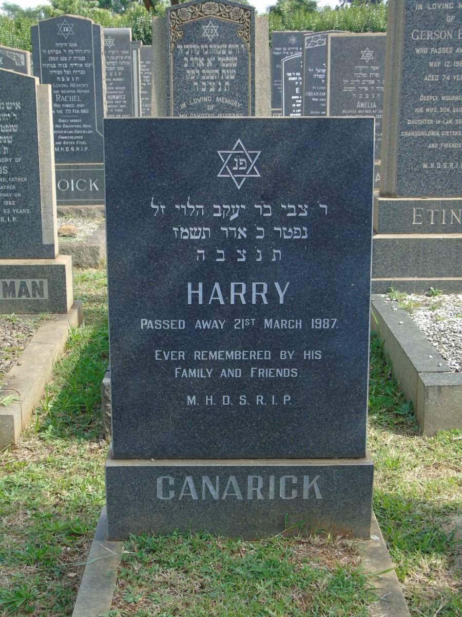 CANARICK Harry -1987