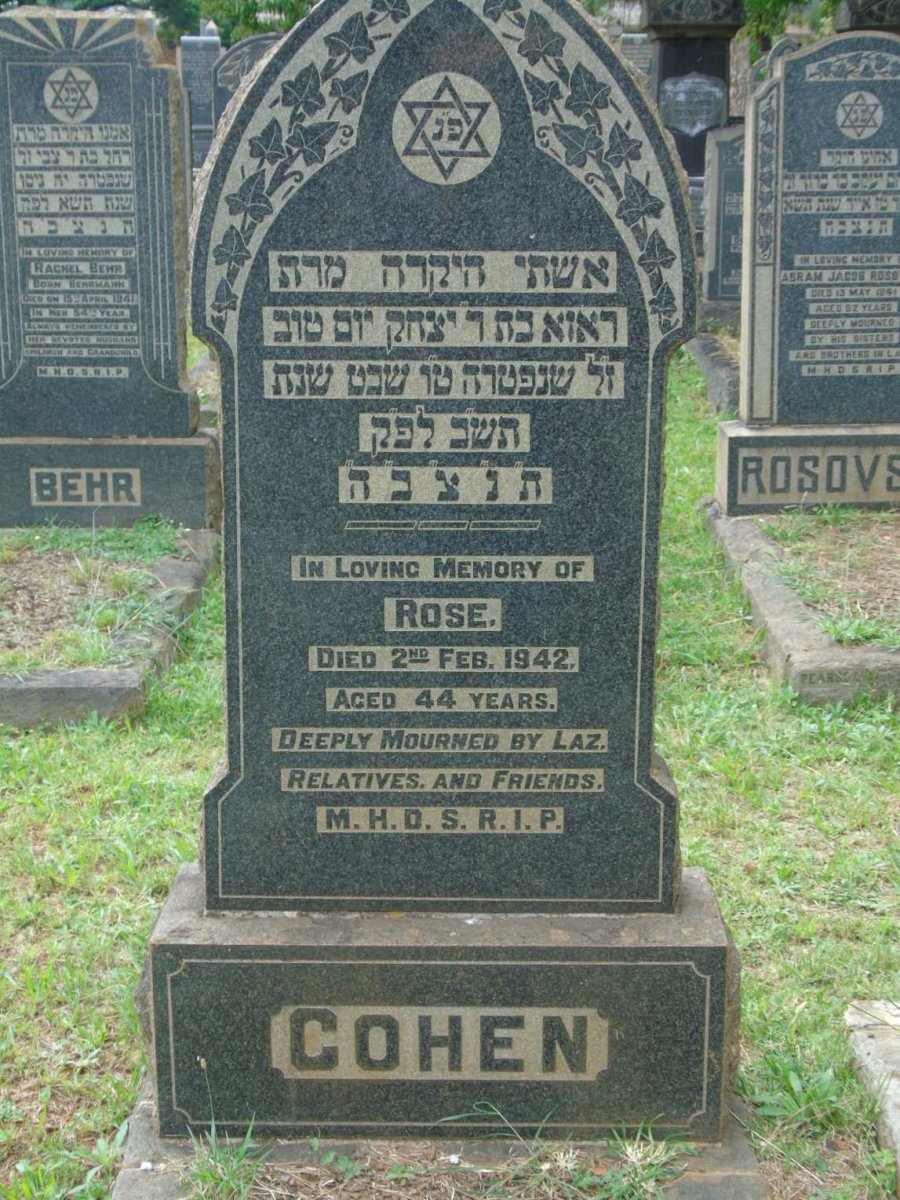 COHEN Rose -1942