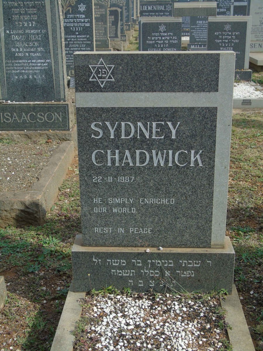 CHADWICK Sydney -1987