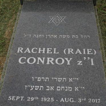 CONROY Rachel 1925-2017