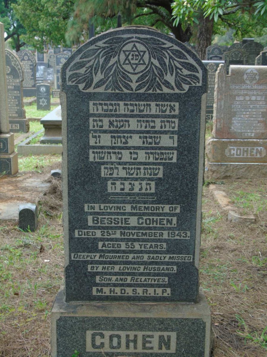 COHEN Bessie -1943