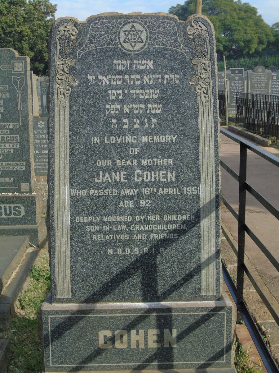 COHEN Jane -1951