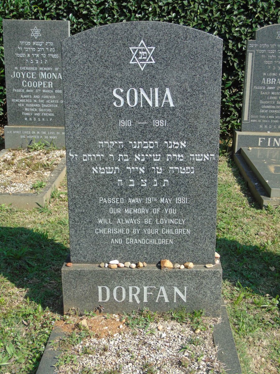 DORFAN Sonia 1910-1981