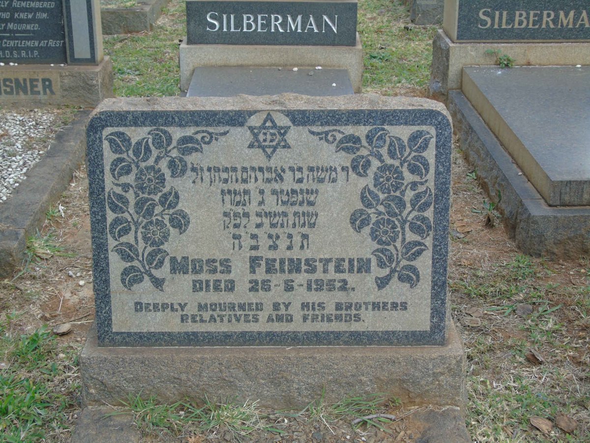 FEINSTEIN Moss -1952