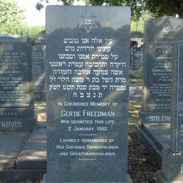 FREEDMAN Gertie -1980