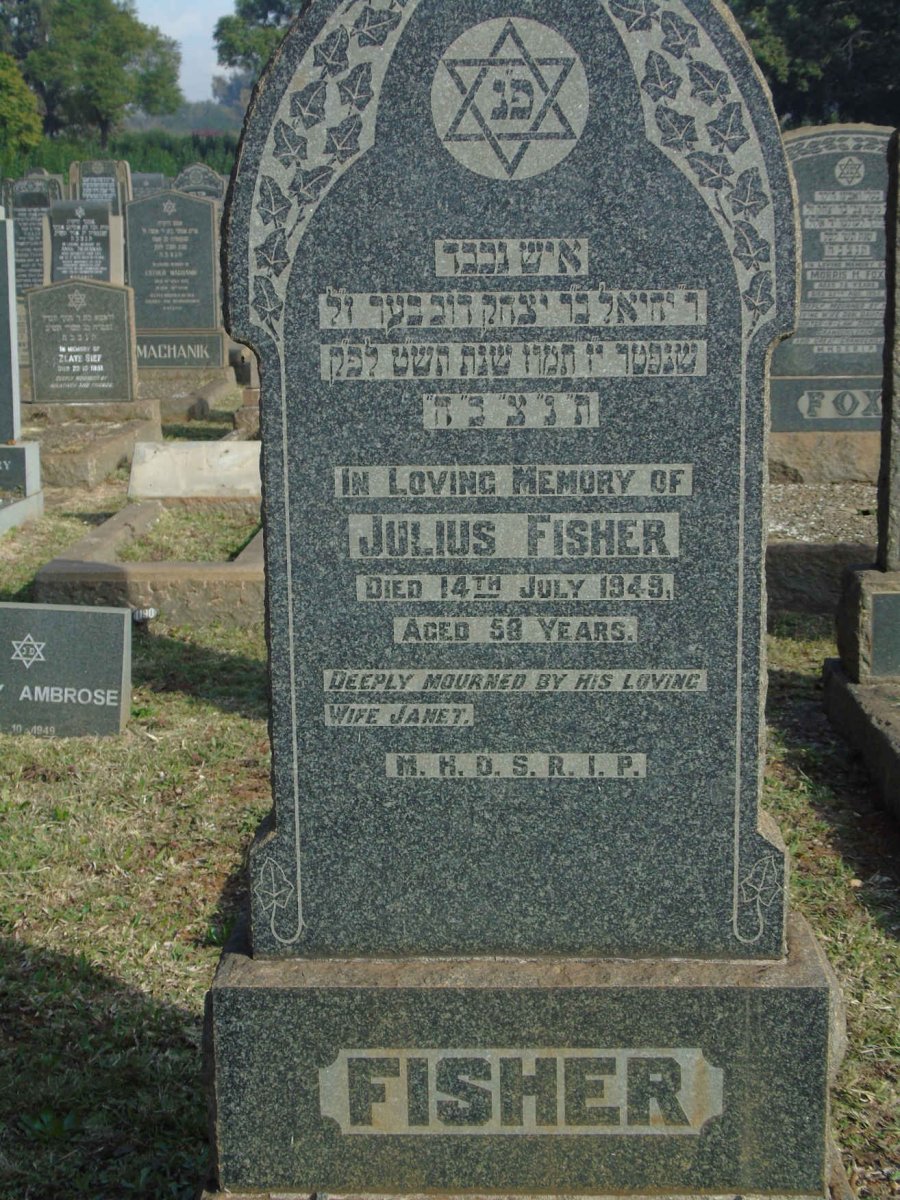 FISHER Julius -1949