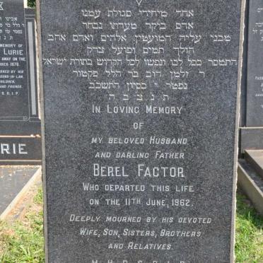 FACTOR Berel -1962