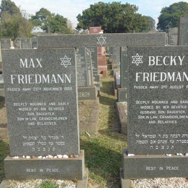 FRIEDMANN Max -1988 & Becky -1985