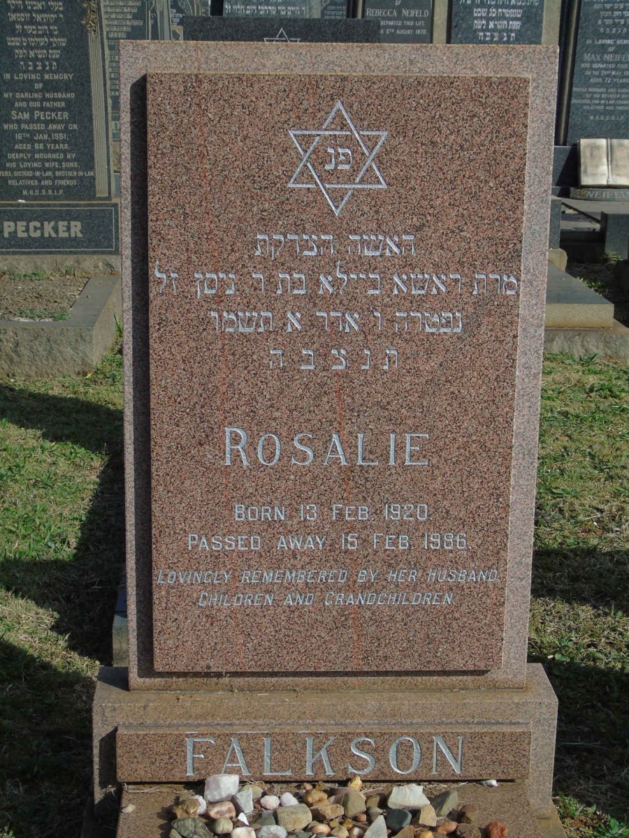 FALKSON Rosalie 1920-1986