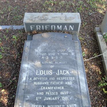 FRIEDMAN Louis Jack -1981 