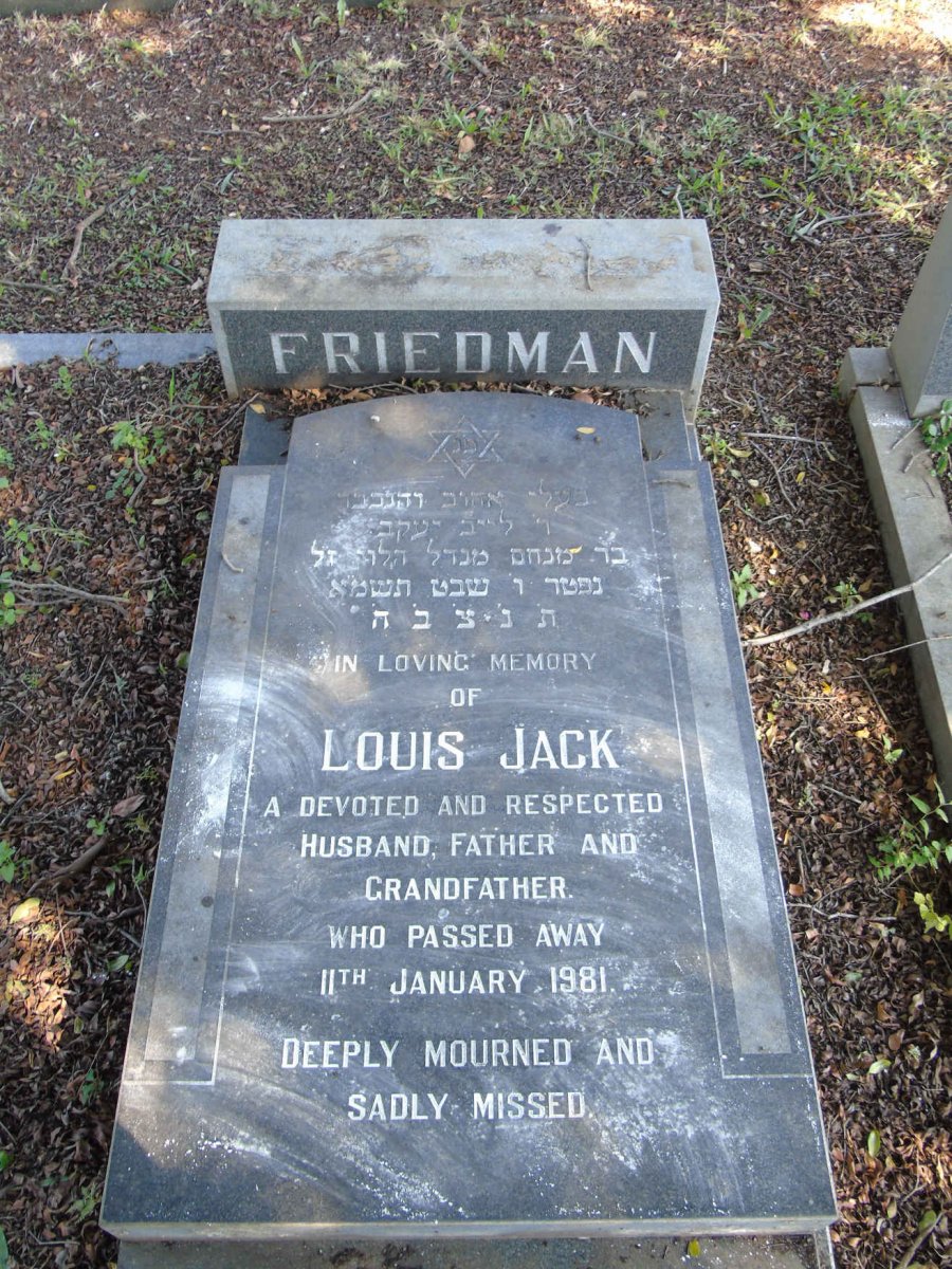 FRIEDMAN Louis Jack -1981 