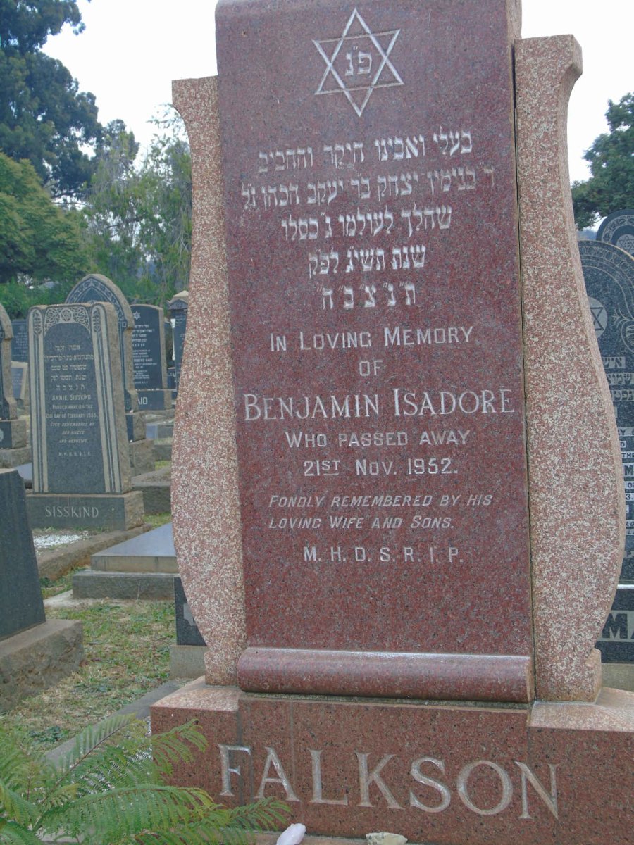 FALKSON Benjamin Isadore -1952