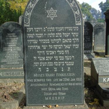 FINKELSTEIN Moses Harry -1952
