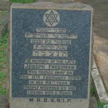FREEDMAN Joseph -1928