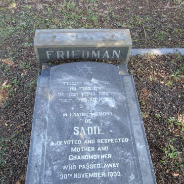 FRIEDMAN Sadie -1993