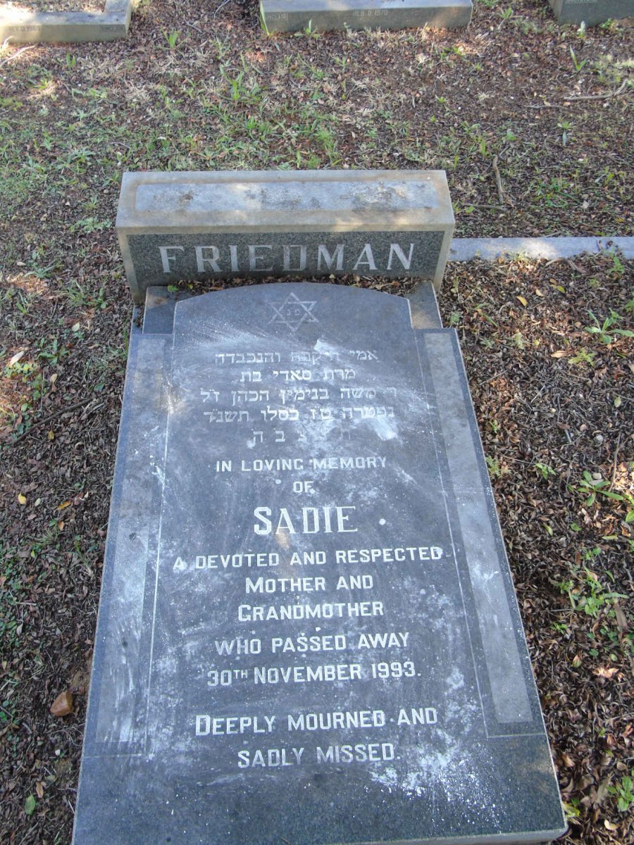 FRIEDMAN Sadie -1993