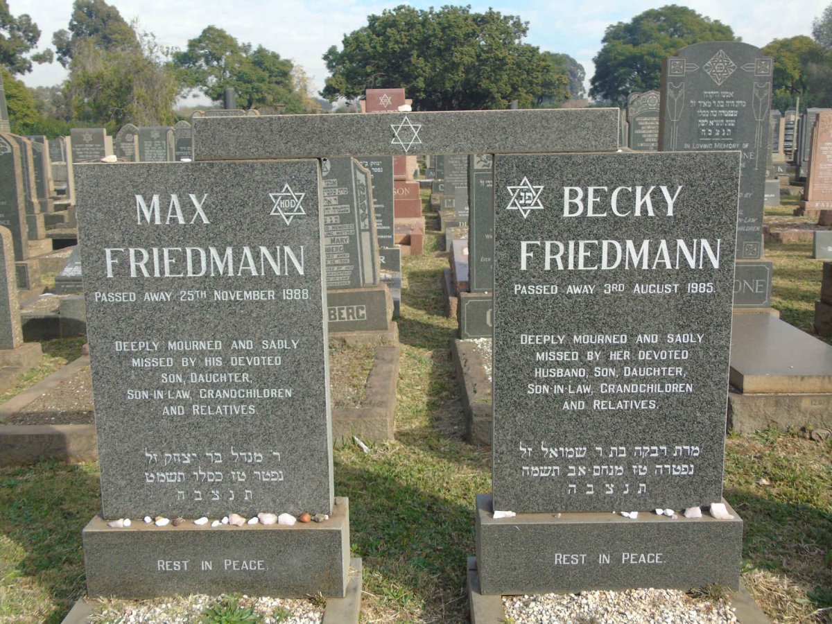 FRIEDMANN Max -1988 & Becky -1985