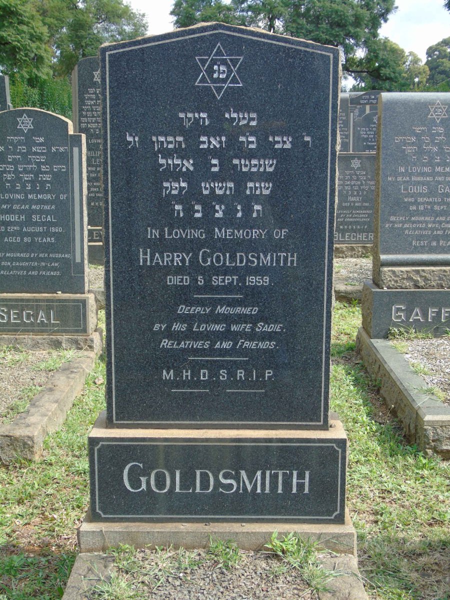 GOLDSMITH Harry -1959