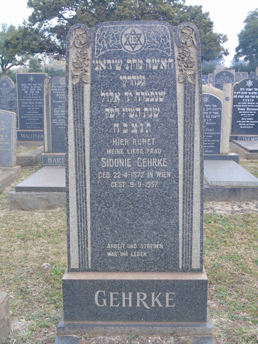 GEHRKE Sidonie 1872-1957