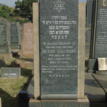 GALINSKY Bessie -1951