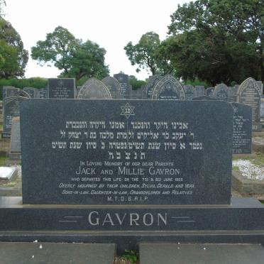 GAVRON Jack -1959 & Millie -1959