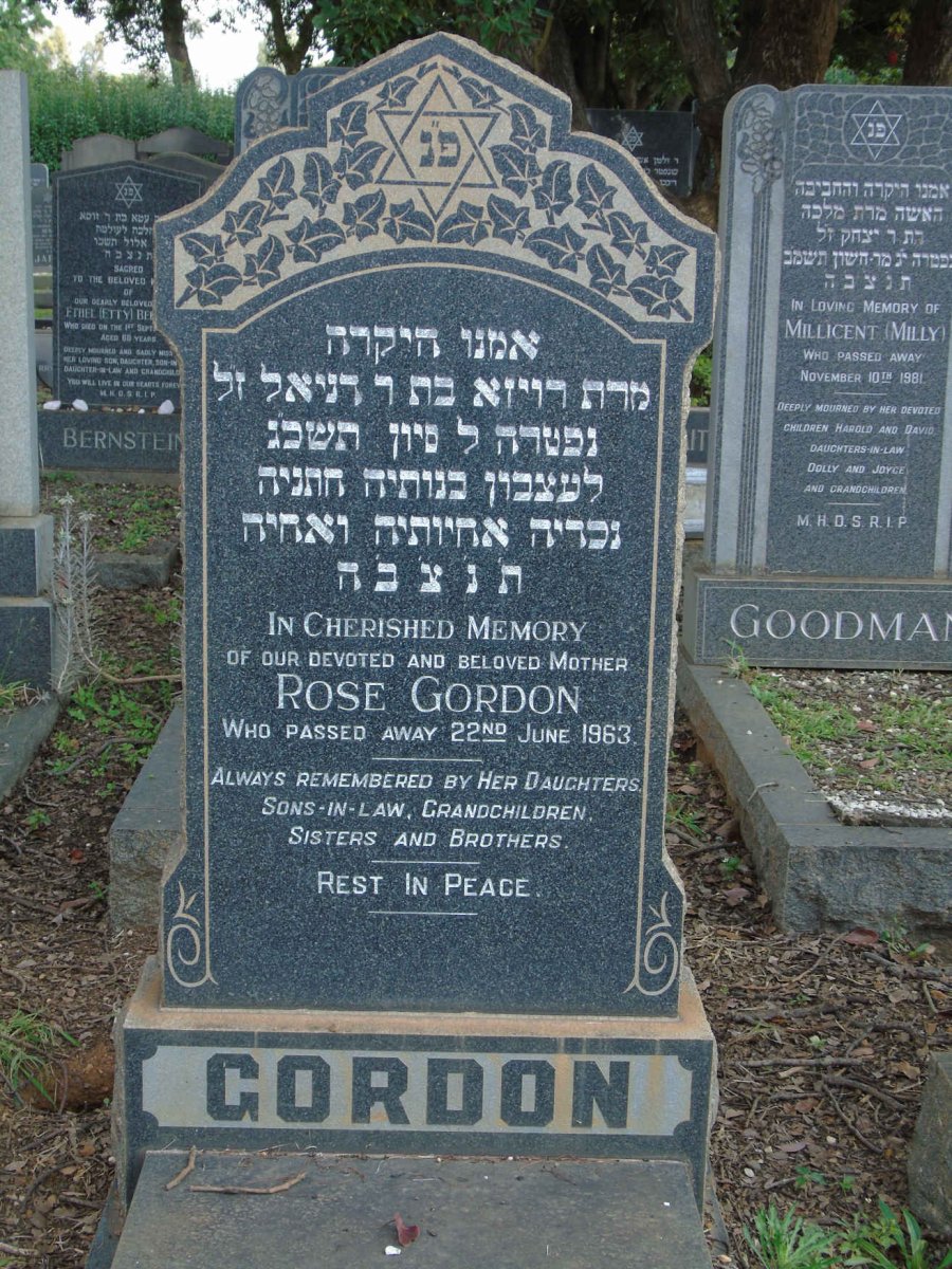 GORDON Rose -1963