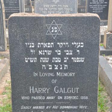 GALGUT Harry -1958