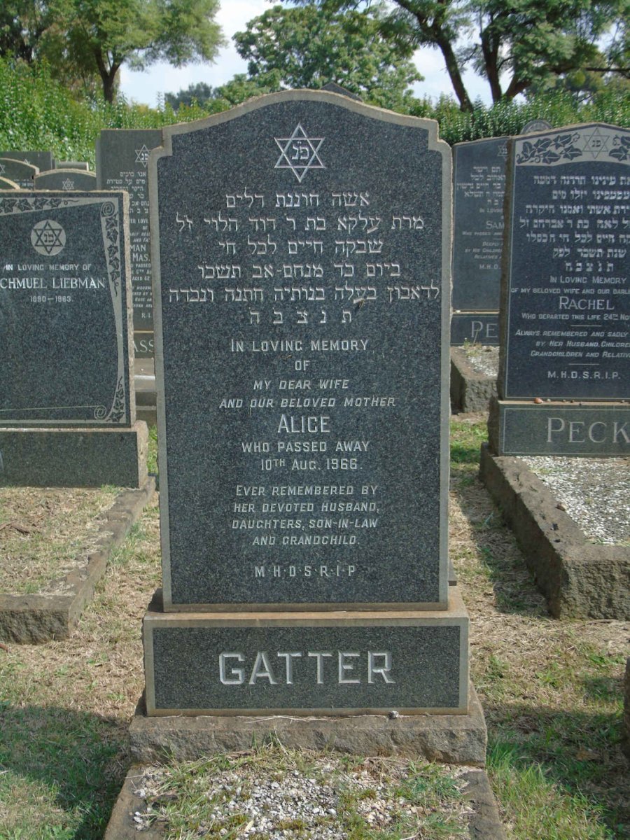 GATTER Alice -1966