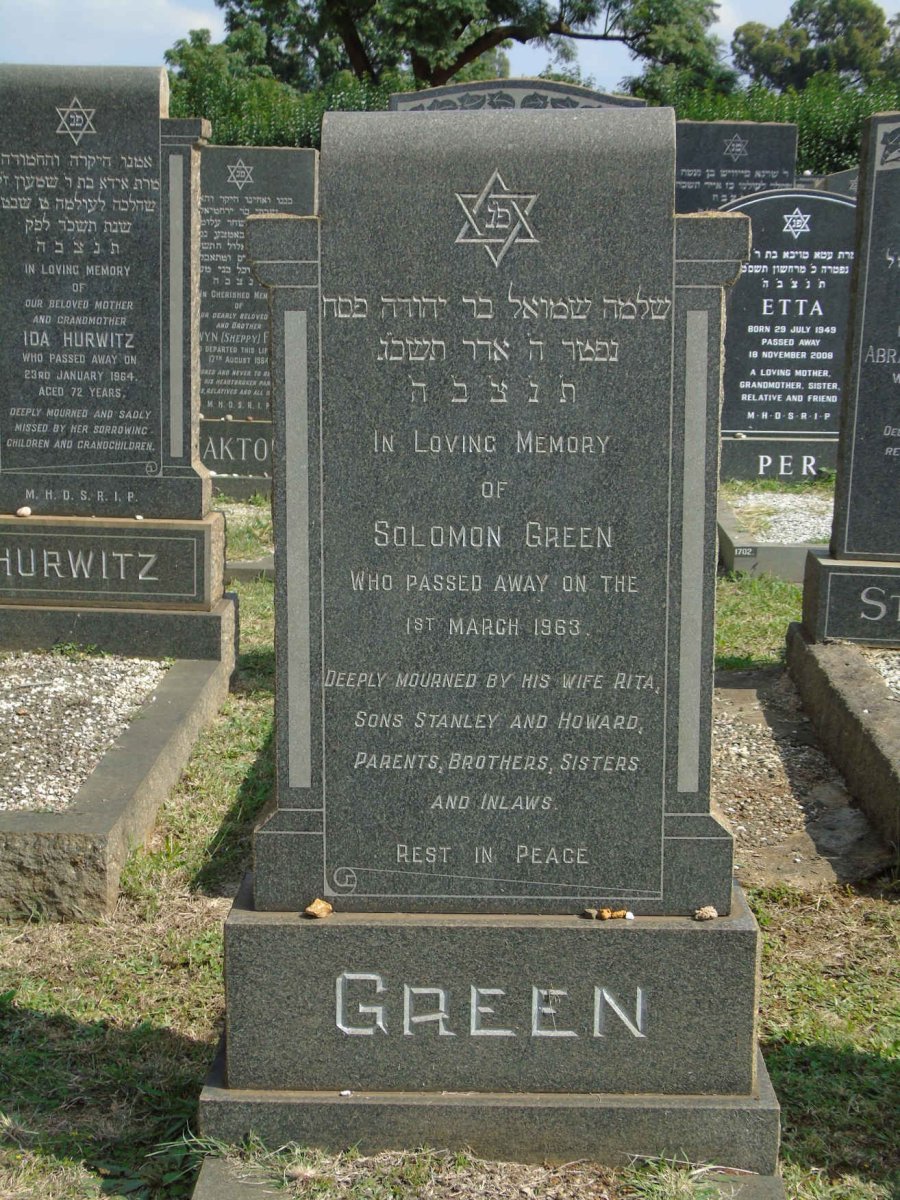 GREEN Solomon -1963