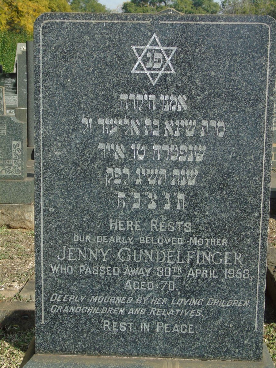 GUNDELFINGER Jenny -1953