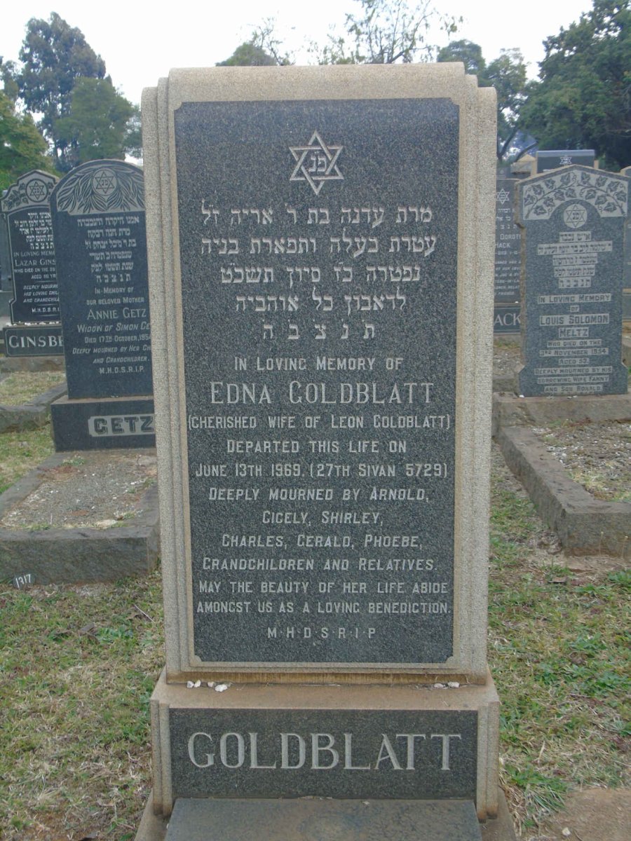 GOLDBLATT Edna -1969