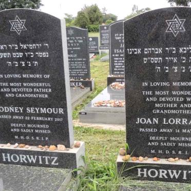 HORWITZ Rodney Seymore -2017 & Joan Lorraine -2009