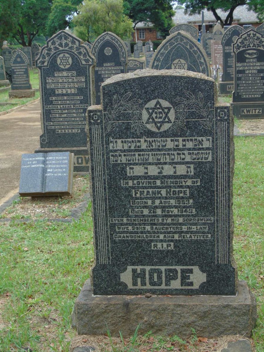 HOPE Frank 1883-1943