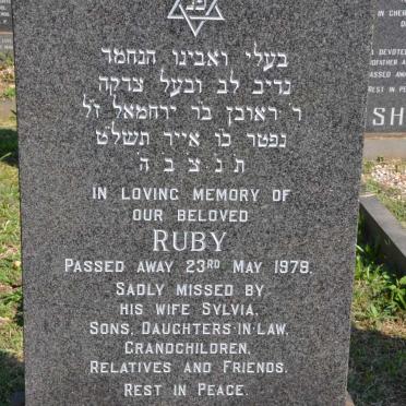 HORWITZ Ruby -1979