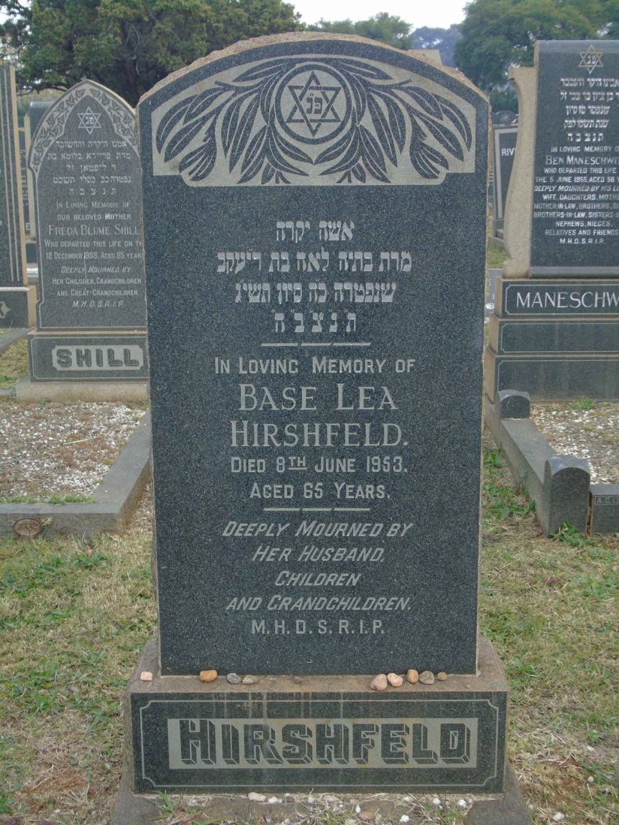 HIRSHFELD Base Lea -1953