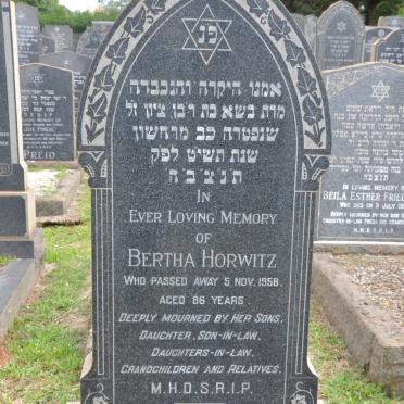 HORWITZ Bertha -1958