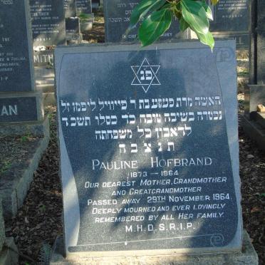 HOFBRAND Pauline 1873-1964