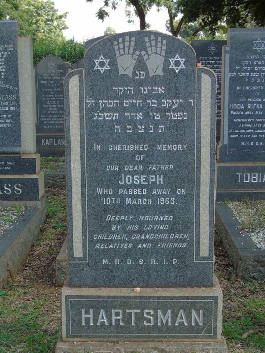 HARTSMAN Joseph -1963
