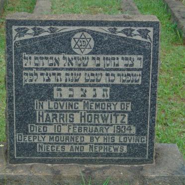 HORWITZ Harris -1934