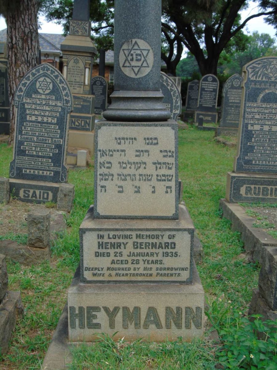 HEYMANN Henry Bernard -1935