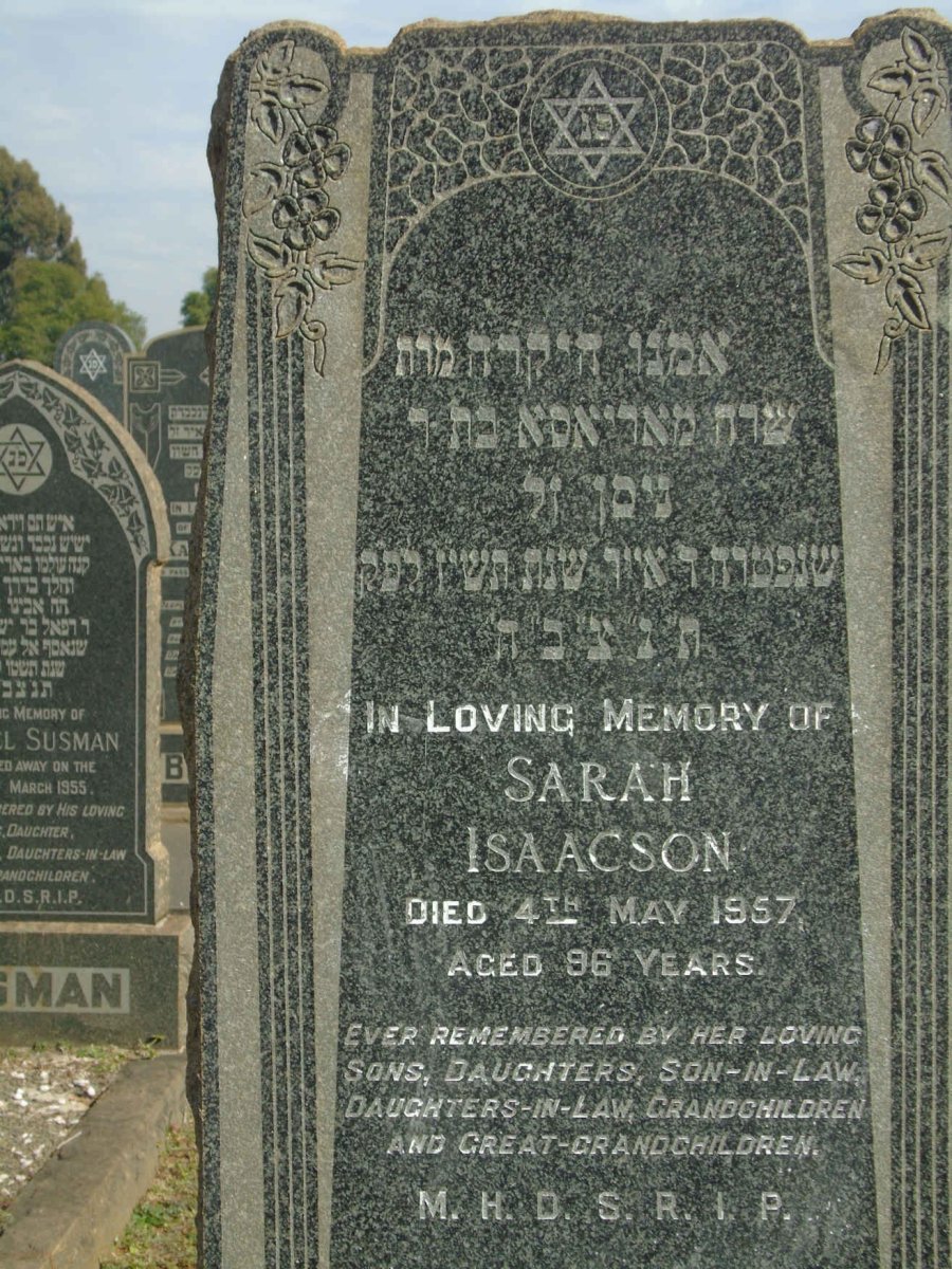 ISAACSON Sarah -1957