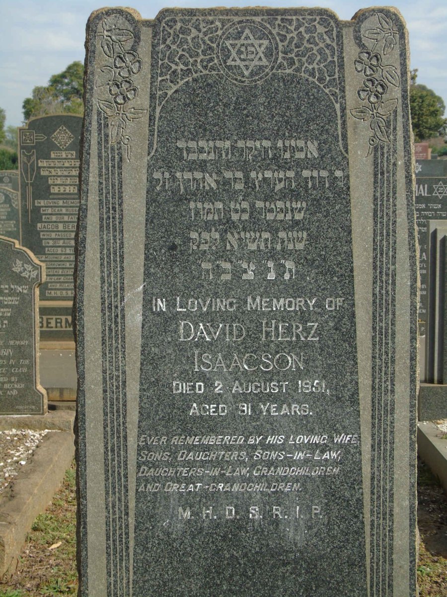 ISAACSON David Herz -1951