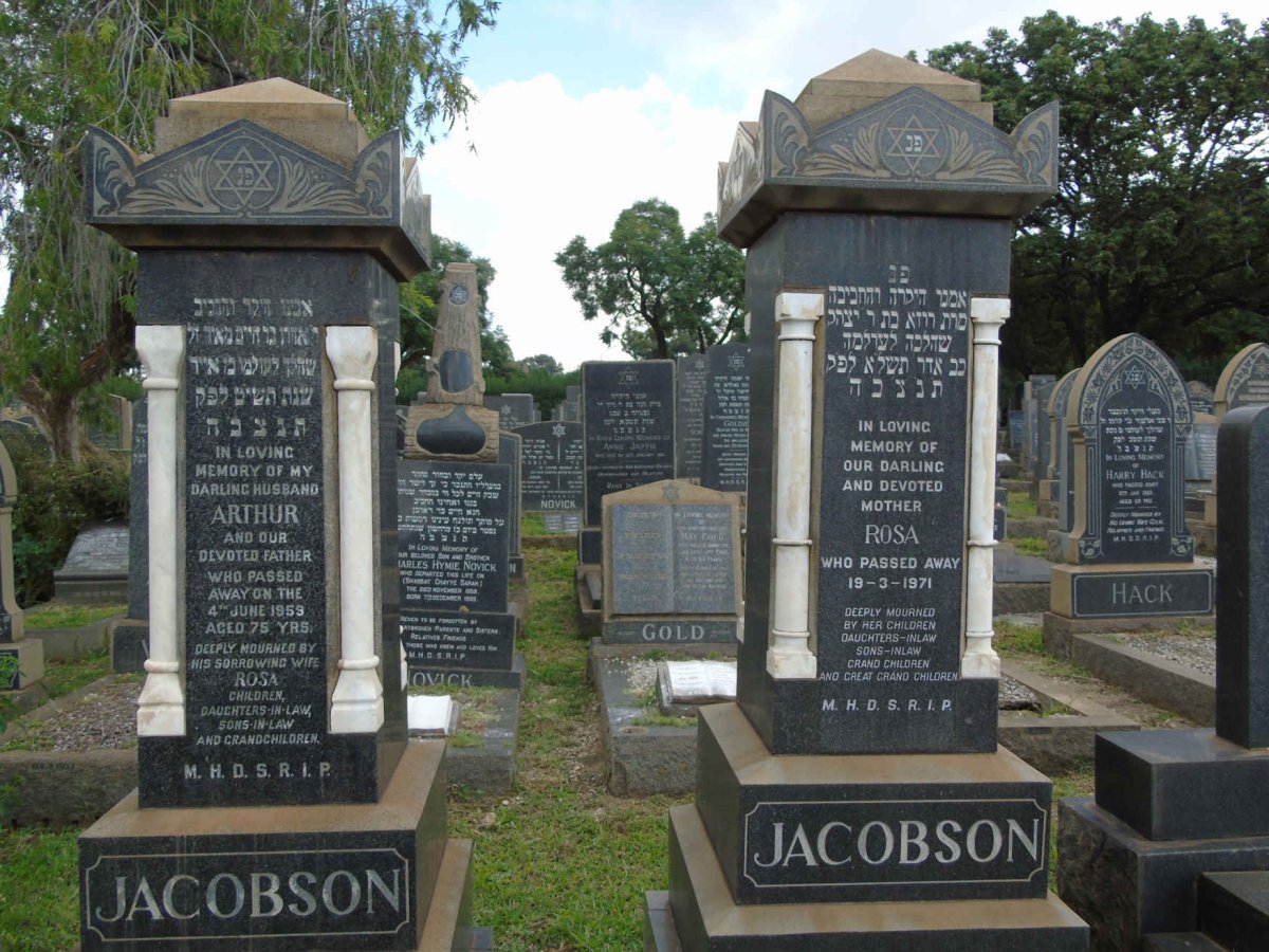 JACOBSON Arthur -1959 & Rosa -1971