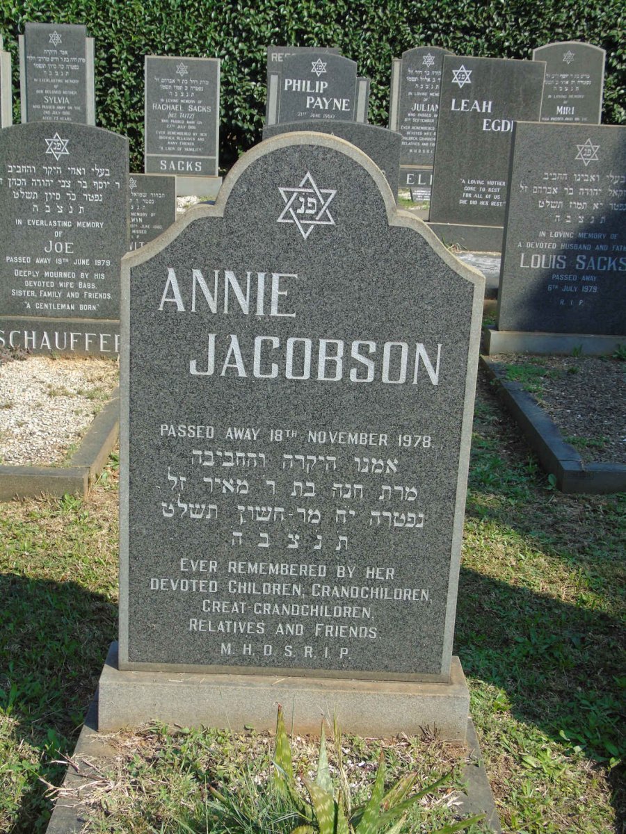 JACOBSON Annie -1978